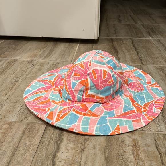 Barbara Gerwit Multicolor 100% Canvas Cotton Extra Wide Brim Sun Hat - Picture 2 of 8